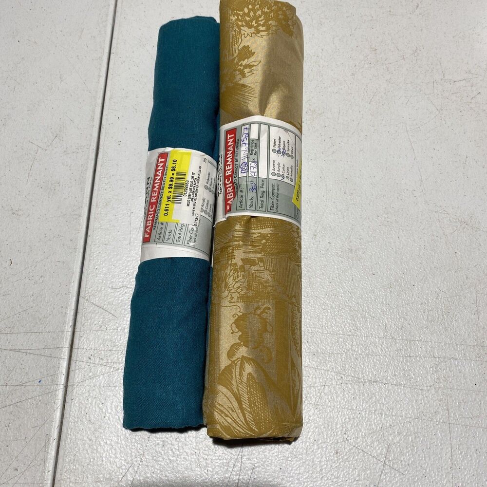 JoAnn Fabrics Fabric Remnant 2 Piece. .972& .611